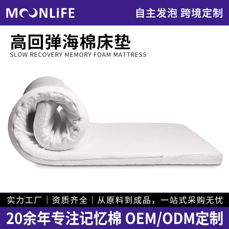 Zero Pressure Sponge Student Mattress Non-Collapse Hotel B&B High Rebound Soft Cushion Protective Cover Class a Mattress Customization