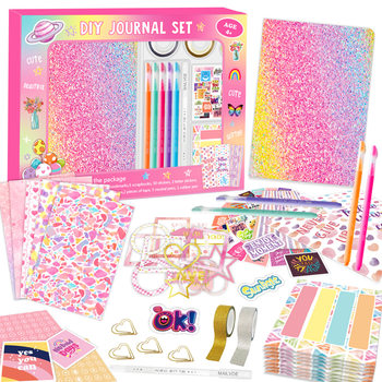 Amazon New Hot Stamping DIY Diary suit Girls Over 4 Years Old Scrapbook Children's Gift Cross-border Hand Account