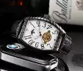 12. white face, black case, black strap
