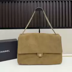Suede Tote Bag Underarm Bag Women's 2025 New Style Hobo Bag Chanel Fashion Chain Shoulder Crossbody Bag