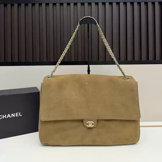 Suede Tote Bag Underarm Bag Women's 2025 New Style Hobo Bag Chanel Fashion Chain Shoulder Crossbody Bag