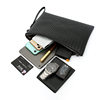 New Men's Woven Clutch Large Capacity Soft Leather Handbag Envelope Trendy Business Men's Bag Live Supply