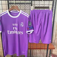 1617 Real Madrid Away Long-Sleeved Suit Jersey No. 7 Ronaldo Football Shirt
