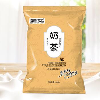 Wholesale Milk Tea Powder for Trendy Milk Tea Shops, Original Flavor Instant Drink, Assam Milk Tea Bags