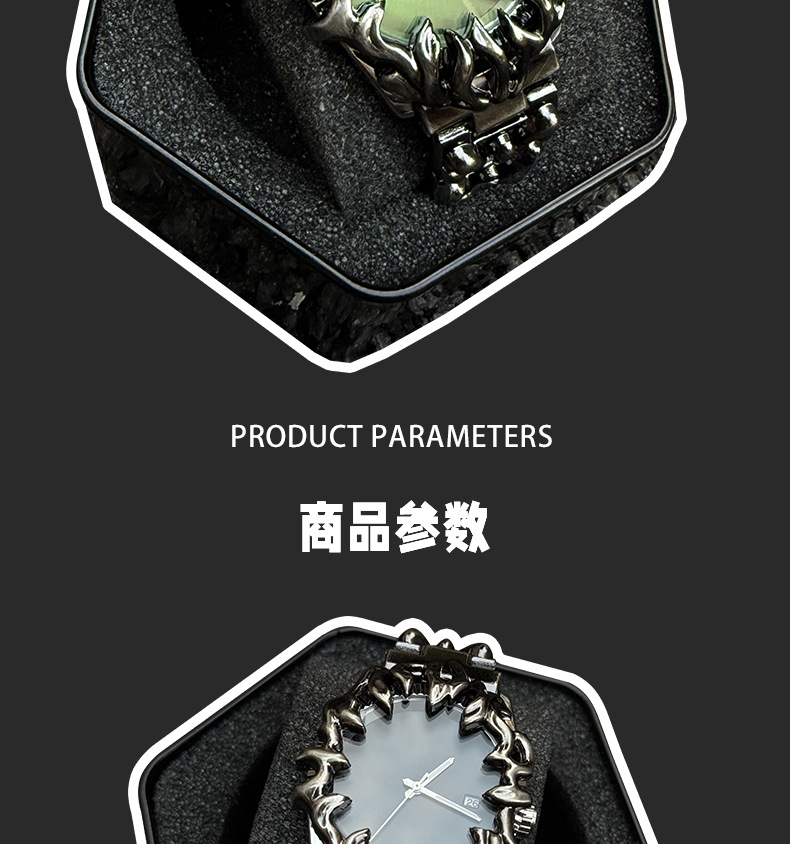 Millennium Vintage Special-Shaped Paw Men's Watch Export Cross-Border Wholesale European and American Trendy Cool Niche Men's Watch 49 O1CN01ZbmEhE1PLRT8NfZRi !!2218131131824 0 cib