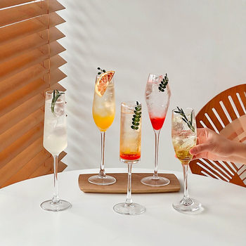 High-Looking Ins-Style Sparkling Champagne Glass, Goblet, Wine Glass, Special Cocktail Glass Set, Glass Cup