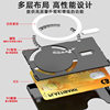 Side Push Magnetic Card Holder Dual Card Storage Bag Waterproof Anti-Theft Pc Transparent Card Holder Magsafe Back Sticker Card Bag