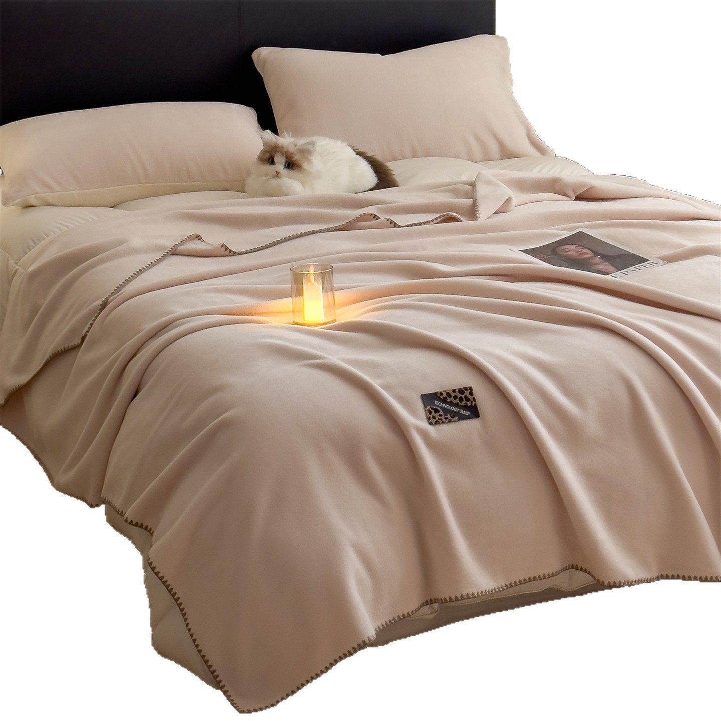 Thickened Sheep Cotton Blanket Autumn and Winter Office Nap Blanket Milk Velvet Blanket Sofa Air Conditioning Blanket Shawl Small Blanket