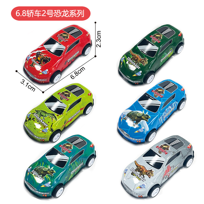 跨境迷你合金赛车铁皮车儿童回力赛车多款式仿真卡通小汽车批发