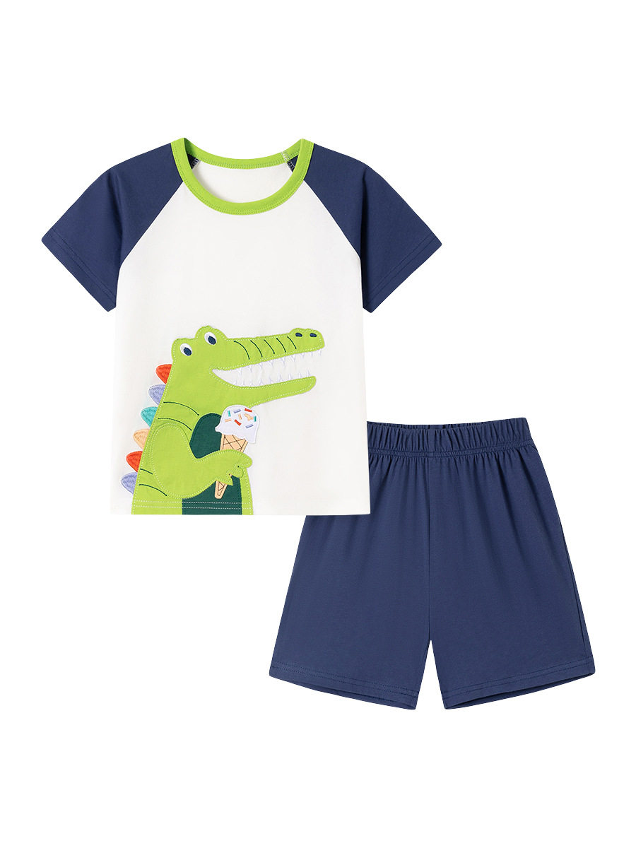 Factory Children's Clothing Wholesale, Summer Cartoon Short-sleeve Set, Kids' Outfit