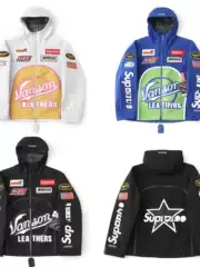 Cross-Border Sup X Van Fw25 Gore-Tex Shell Jacket Motorcycle-Style Waterproof Jacket for Men
