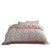 Class A maternal and infant grade double-layer yarn four-piece cotton cotton printed quilt cover pastoral style small floral bed three-piece set