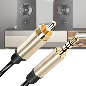 3.5mm to Coaxial Audio Cable Rca Lotus Head to Power Amplifier Audio Speaker Suitable for Tcl Xiaomi Tv