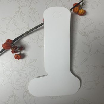 Sock Sets in Stock Wholesale Fashion Slouch Socks Free Design Trademark Card Head Card Back Sock Label Hang Tag Paper Card