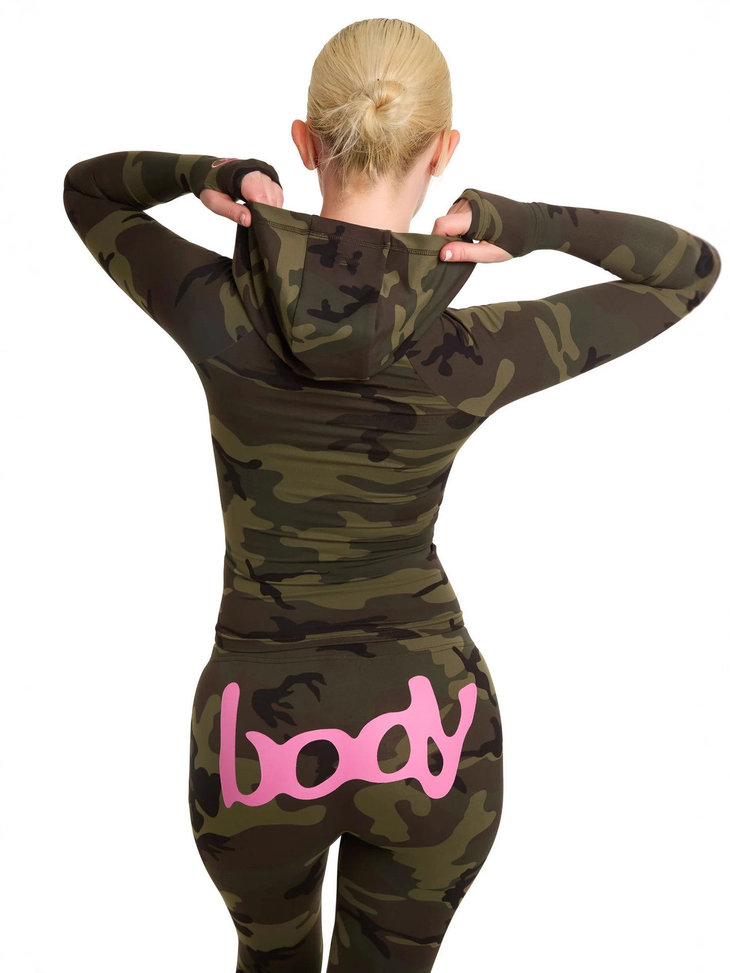 2025 Cross-Border Amazon New Printed Suit Solid Color Fitness Training Slim Sports Yoga 2-Piece Set