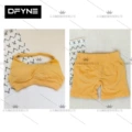 Yellow-halter + shorts suit