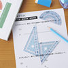 Fujii stationery Raymay ruler triangle protractor ruler compasses set student examination mathematics geometry office
