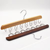 Solid Wood Multi-Hook 14 Hooks 20 Hook Tie Rack Belt Rack Clothing Store Bag Scarf Rack Hanger Wall-Mounted Storage