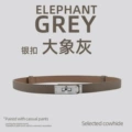 20185-Silver Buckle-Elephant Grey