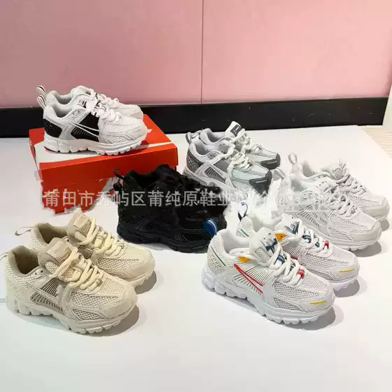 Original Children's Shoes Nkzoom Vomero Baby Shoes for Boys and Girls with Elastic Band V5 Lightweight Sneakers for Toddlers and Kids