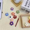 Puff flower 4cm hand crochet hand woven clothing accessories lace hair accessories small flower handmade flower wholesale