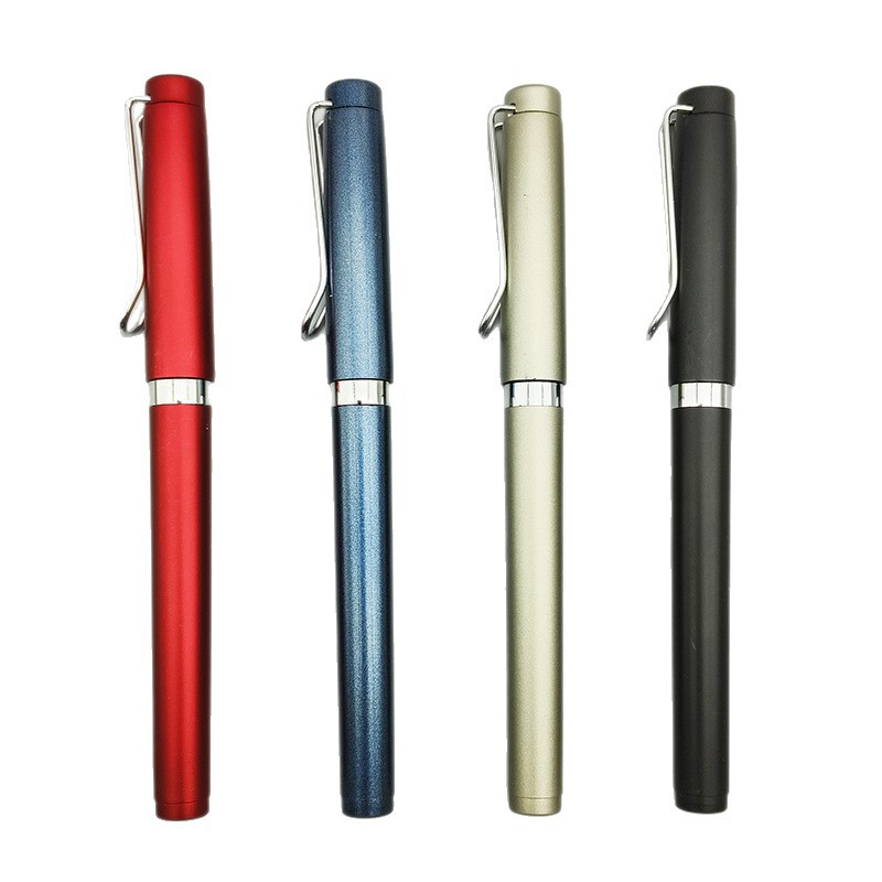 Custom Logo Gel Pen with Weighted Feel, Large Capacity, Black Signature Pen with Printed Text, Water-Based Carbon Gift Pen Wholesale