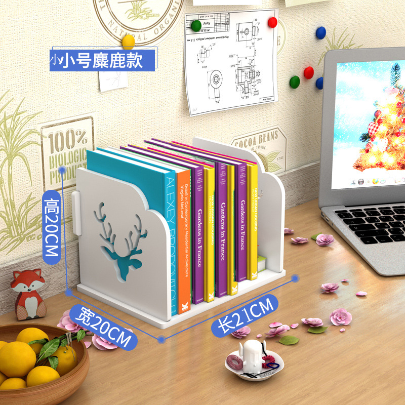 书架书立桌面多层简易学生儿童文件资料整理架办公桌上收纳置物架