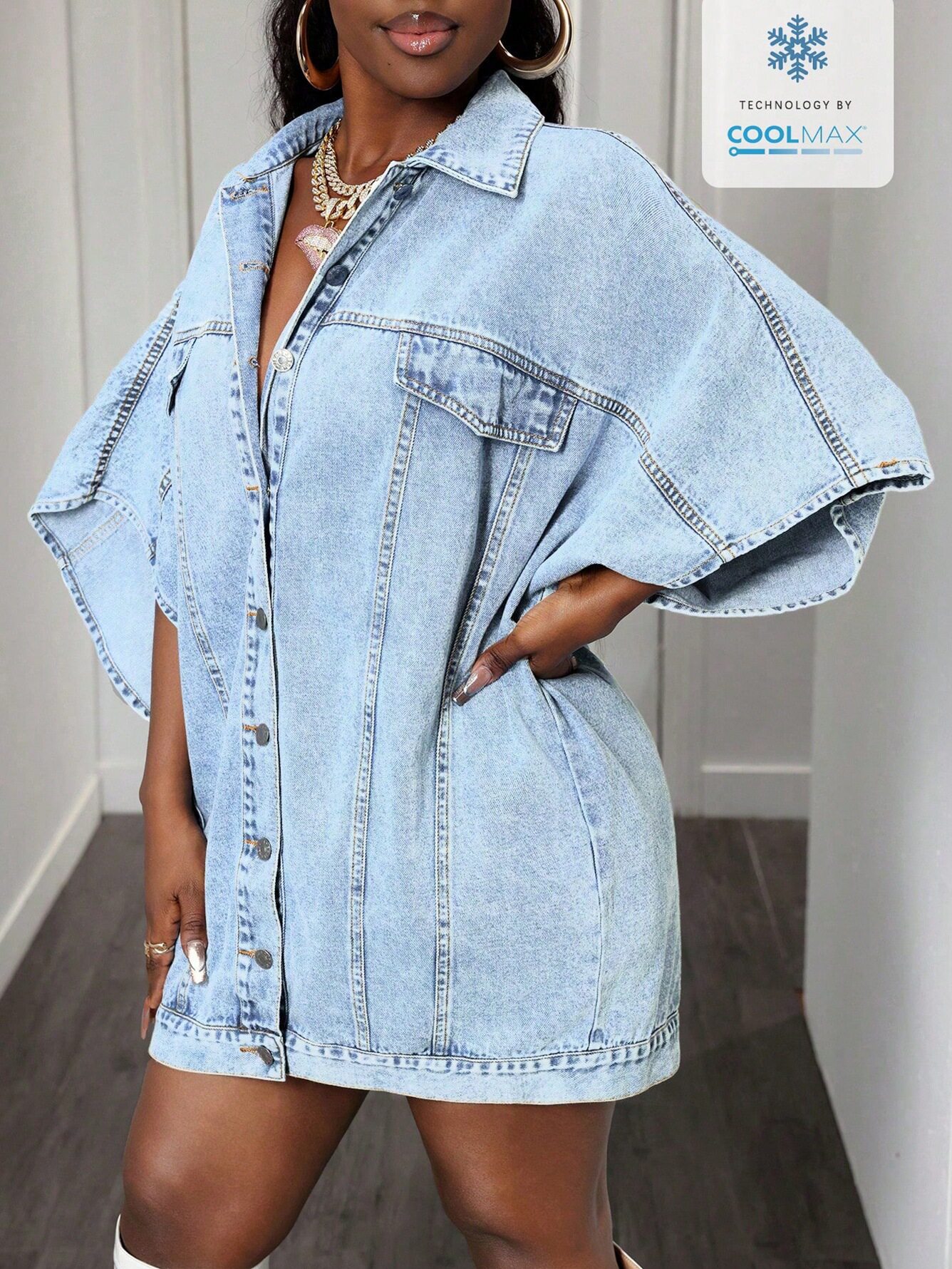 Womens Loose Denim Jacket Sleeveless Casual Street Style Perfect for Spring and Summer Wholesale Available