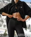 Black full zipper