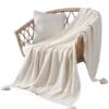 Ins Scandinavian Style Sofa Blanket Office Nap Blanket Tassel Knitted Ball Wool Casual Air Conditioning Small Blanket