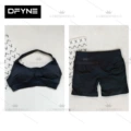 Black-halter + shorts suit