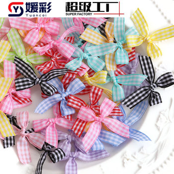 In-Stock 6mm Scottish Ribbon with Bow 10mm Plaid Ribbon Bow Lingerie Accessories Stationery Clothing Accessories