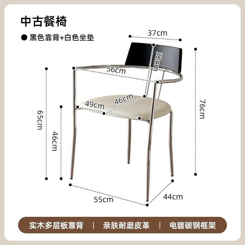 中古风实木圆桌可升降家用饭桌商务洽谈桌椅组合设计师复古阳台桌