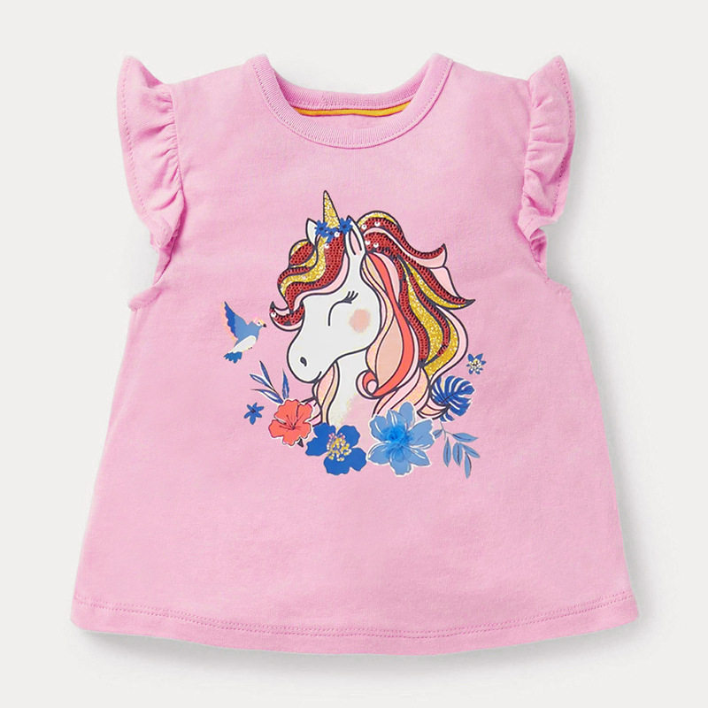 Custom-made Cotton Kids' T-shirt, Children's Clothing, New Summer Kids' T-shirt, Knitted Girls' Undershirt