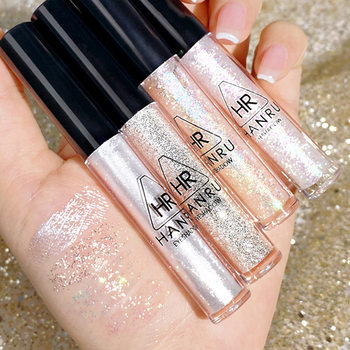 Han Ruxing Diamond Streamer Eye Shadow Liquid Pearlescent Fine Tears Makeup Eye Makeup Waterproof Easy to Take off Makeup Brightening Liquid Eye Shadow