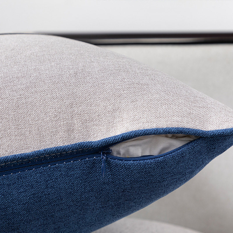 Light Luxury New Chinese Style Pillow Sofa Living Room Chinese Style Cushion Cover Wedding Red Pillow Case Linen Cotton Linen Bedside