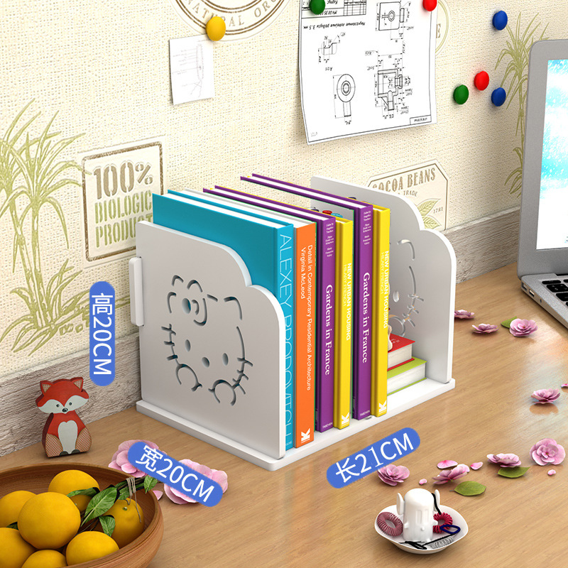 书架书立桌面多层简易学生儿童文件资料整理架办公桌上收纳置物架