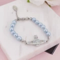 Blue bead bracelet