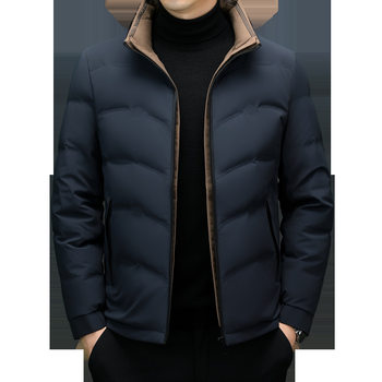 Down Jacket Men's 2025 Winter New Style Light and Warm Duck down Jacket Casual Stand Collar Jacket Dropshipping