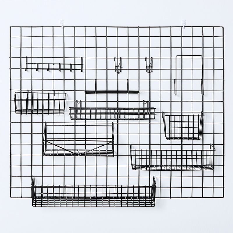 Grid Storage Rack Wall Storage Rack Snack Grid Mesh Wall Grid Board Accessories Iron Grid Photo Wall