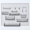 Grid Storage Rack Wall Storage Rack Snack Grid Mesh Wall Grid Board Accessories Iron Grid Photo Wall