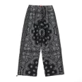 Cashew flower printed pants (black)