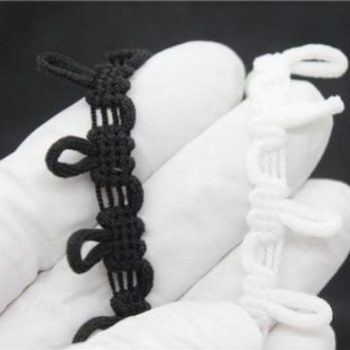 Factory Direct Sales Elastic Buttonholes, Button Tabs, Lace Buttons, Lace Ear Loops, Button Tabs, Ear Loops, Nose Lace, Elastic Accessories