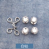 Waist-tight button nail-free detachable button jeans waist adjustment big change small style buckle seam-free metal button