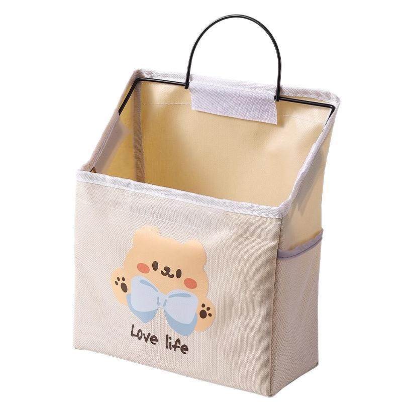 Wall-Mounted Storage Hanging Bag, Door-Back Hanging Basket, Bedside Mobile Phone and Computer Sundry Storage Bag, Dormitory Bedside Storage Rack Hanging