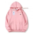 Pink pullover with red mouth
