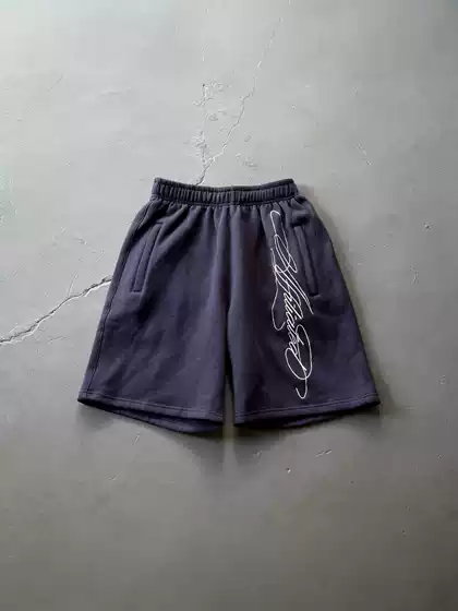 Affiliated American Street Hip-Hop Letter Embroidery Knit Shorts Men's Trendy Brand Summer Loose Five-Point Sweatpants