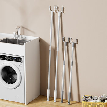 ✅ Telescopic Clothes Drying Rod for Home Use, Extended and Thickened Aluminum Rod, Clothes Drying Rack, Dormitory Clothes Picker Rod, Clothes Fork Rod