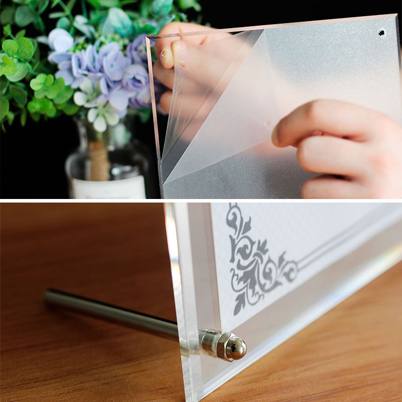 Acrylic Photo Frame Display Stand 6inch A4A3 Certificate Frame Acrylic Display Stand Acrylic Transparent Display Frame