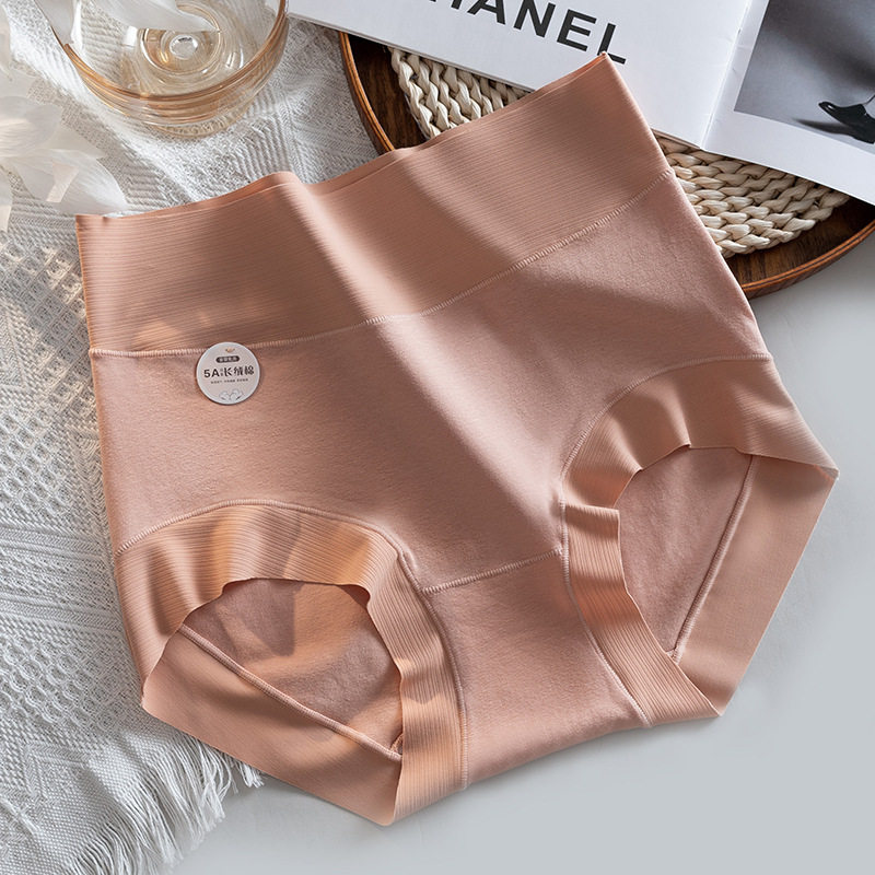 5A级新疆长绒棉高腰内裤女士纯棉大码收腹提臀无痕全棉抗菌裆跨境